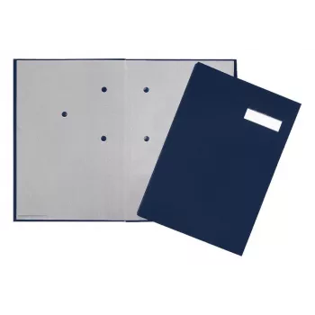 Pagna Classic Lever Arch File A4 80 mm Blue Fabric Cover