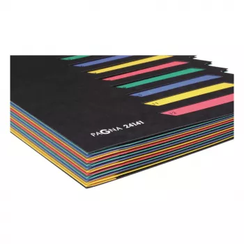PAGNA File Folder A4 Black 10 mm Spine Cardboard Metal Fastener 24141-04