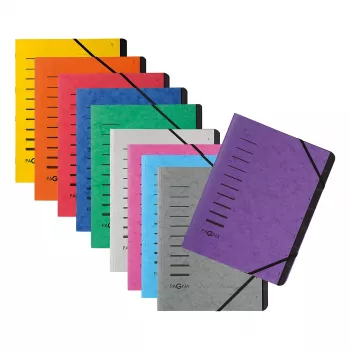 PAGNA 40059-12 A4 Oranž elastse kinnitiga dokumentide kaust 320x245x5 mm