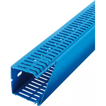 LICATEC Terminal Safety Wiring Duct Blue RAL 5015 100x80mm 7534-1