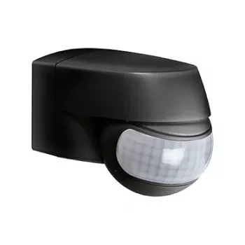 ESYLUX MD 200 Passiivne infrapuna liikumisandur, 12 m ulatus, seinakinnitus, must, IP44, 2000 luksi, 2,5 m