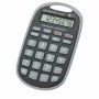 Genie 982 AM Taskukalkulaator kaitseümbrises, 8-kohaline LCD-ekraan, kahekordne toiteallikas (päike ja aku), must/hall