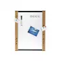 Genie 11213 Natural Cork Bulletin Board with Magnetic Surface, 60 x 40 cm, Horizontal/Vertical Wall-Mountable, Wood Frame