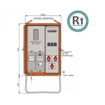 Walther WAV0100R1 kaasaskantav toitejaotur 22kVA