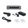 LevelOne GEP-0531 Haldaamatu PoE+ lüliti, 3x GE PoE+ (30W) + 1x Hi-PoE (60W), 60W eelarve, plastikust lauaarvuti