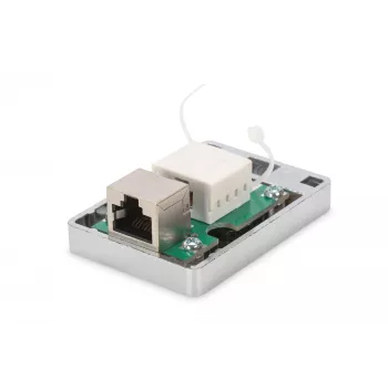 DIGITUS Cat 6 pinnakarp, 1-port, varjestatud, valge
