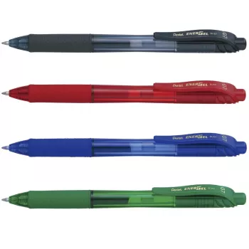 Pentel EnerGel BL107-4 Geelrullpliiats Segavärvid 0,35 mm Nõelaots 4-pakk