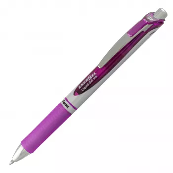 Pentel EnerGel BL77-4COL vedelgeelrullpliiatsikomplekt - 4 pliiatsit (oranž, roosa, helesinine, violetne) 0,7 mm