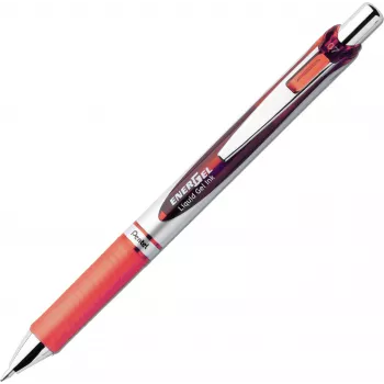 Pentel EnerGel BL77-4COL vedelgeelrullpliiatsikomplekt - 4 pliiatsit (oranž, roosa, helesinine, violetne) 0,7 mm