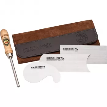 KIRSCHEN Two Cherries 3824001 Cabinet Scraper Set, 6-Piece, High Carbon Tool Steel
