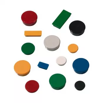 FRANKEN Whiteboard Magnet 13 mm Yellow Holding Force 100 g Pack of 10