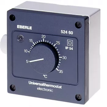 Eberle Controls AZT-A 524 510 Toatermostaat - Must - IP54 - 5-35°C - 230V AC