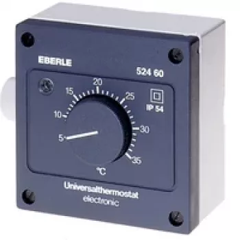 Eberle Controls AZT-A 524 510 Toatermostaat - Must - IP54 - 5-35°C - 230V AC