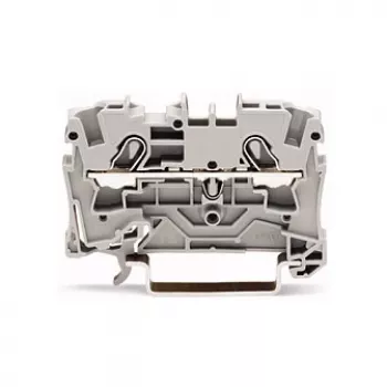 WAGO 2004-1201 Läbiv klemmliist, 2-juhiline, 800 V, 32 A, hall, 6,2 mm laius, CAGE CLAMP