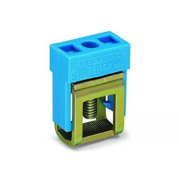WAGO 210-281 2-juhiline DIN-riiuli klemmliist, CAGE CLAMP, hall, 800V, 24A