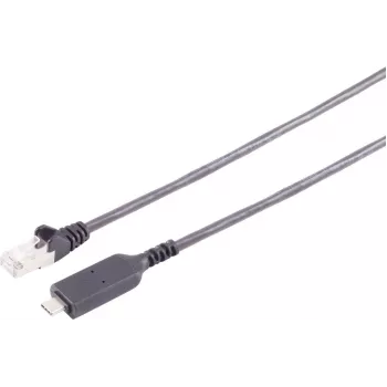 S-IMPULS USB-C to RJ45 Gigabit Ethernet Adapter Cable 15m Black