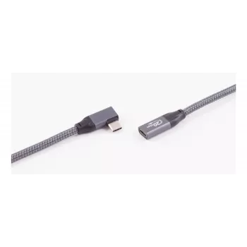 ShiverPeaks USB 3.2 pikenduskaabel 90° nurga all Type-A isane emane 0,25 m must