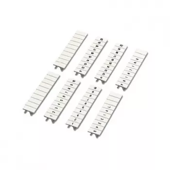 Phoenix Contact Klemmleisten-Markierungsstreifen, Weiß, 5 mm, 10 Markierer pro Streifen, 10 Streifen pro Packung, 100 Markierer insgesamt, Vorbedruckt L1 L2 L3 N PE