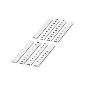 Phoenix Contact Terminal Block Marker ZB 6.1 mm White 10-Pack 0808749
