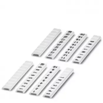 Phoenix Contact Terminal Block Markers - White - 4 mm - 10 Pieces (0808626:0011)