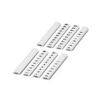 Phoenix Contact Terminal Block Marker Strip 5 mm Pitch White 10 Pieces Pre-printed L1 L2 L3 N PE