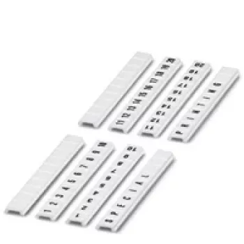Phoenix Contact SK Terminal Block Marker Strip - White - 10 Markers - 5,08 mm Pitch - 0810821:0062