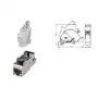 Telegärtner DIN Rail Outlet RJ-45 Light Grey RAL 7035 J00023A0205