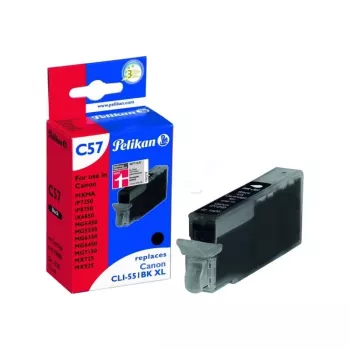 Pelikan tindikassett Canon CLI-551BK XL must kõrge saagikusega ühilduv