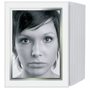 DAIBER 1x125 Passepartouts 13x18 cm Valged pildimattid 9x13 fotodele