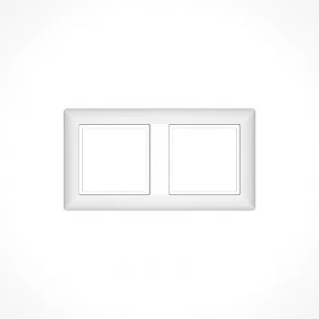 Kindermann Mounting Frame for Jung AS500 - Alpine White
