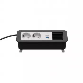 Kindermann CP Office Desk 4-F 2x Schuko 1x USB-A/C laadimismoodul (7550000222)