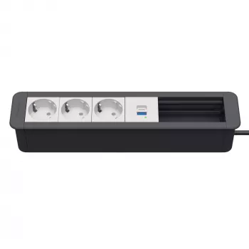 Kindermann CP Office Frame 6f 3xSt 1xUSB PD laua ühenduskeskus