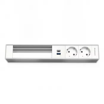 Kindermann 6-kohaline moodulikandja 2x toite ja USB-ga (7449001332)