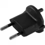 NN Fix Adapter Šveitsi tüüp 11 kontuurpistikule (CEE 7/17) must