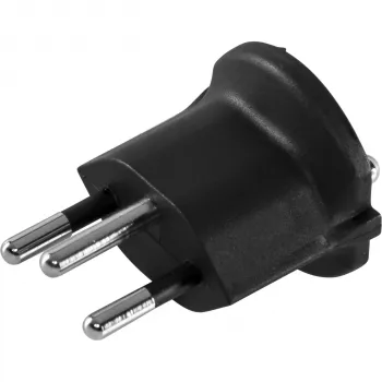 KEINE MARKE Šveitsi tüüp J – Schuko tüüp F fikseeritud adapter, valge