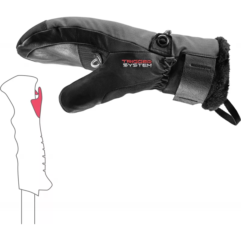 LEKI Lantana 3D GTX Women Mitt mustad labakindad 6.5