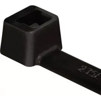 HellermannTyton T18R Kaabliköide, Polüamiid 6.6, Must, 100 mm Pikkus, 2.5 mm Laius, 1 mm Paksus, 22 mm Kimbu Diameeter, 80 N Tõmbetugevus, 100 tk Pakk