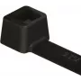HellermannTyton T18L PA66W BK 100 kaabliside, must, 205 mm x 2.5 mm, 100 tk pakk