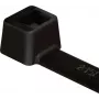 HellermannTyton T30R-W-BK-C1 kaabliside, sisemise sakistusega, 150 mm x 3,5 mm, must, polüamiid 6.6, 100 tk