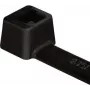 HellermannTyton T80L-W-BK-C1 Kaabliside, T-Seeria, sisemise sakistusega, 390 mm x 4.7 mm, must, 100 tk pakk