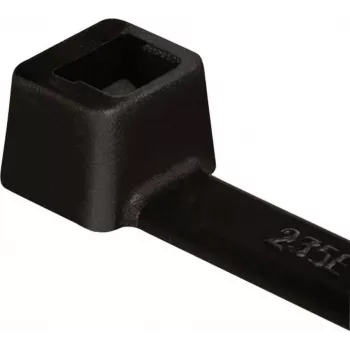 HellermannTyton T80I-W-BK-C1 Kaabliside, sisemise sakistusega, T-seeria, 300 mm x 4.7 mm, must, 100 tk