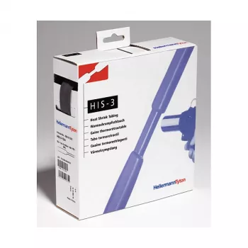 HellermannTyton HIS-PACK Kahanekuumtoru 1,2mm Must 1,2m 2:1