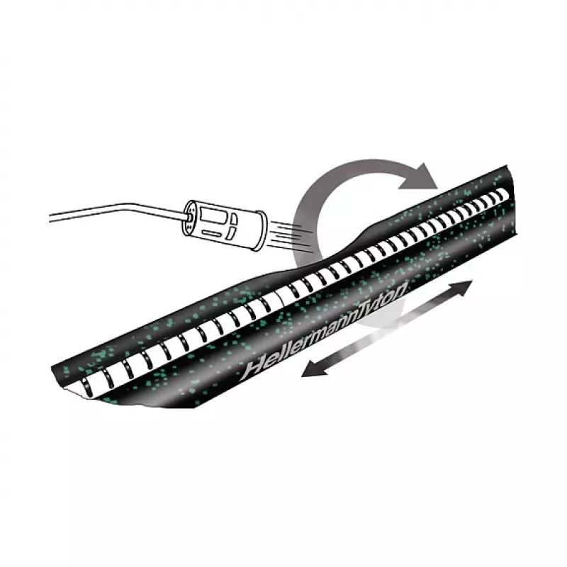 HellermannTyton 450-20001 Soojustõmbuva Toru - Must - 50 cm - 43 mm - 10 mm - 1 Tükk