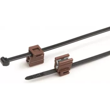 HellermannTyton T50ROSEC4B Vabastatav kaabliside, valge, 200 mm, 100 tk