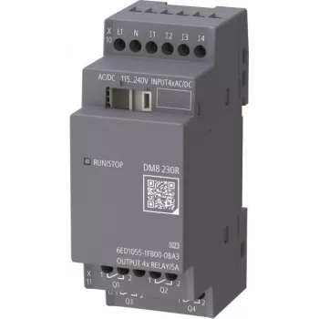 Siemens LOGO! DM8 6ED1055-1FB00-0BA3 Digitaalne laiendusmoodul 4DI/4DO Relee 115-230V AC/DC