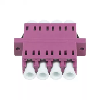 Synergy 21 Fiiberoptiline sidur LC-LC 50/125µm Multimode OM4 Erika Violet Quad PVC Flanged