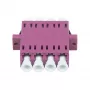 Synergy 21 Fiiberoptiline sidur LC-LC 50/125µm Multimode OM4 Erika Violet Quad PVC Flanged