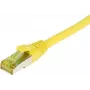 SYNERGY21 Patch-kaabel RJ45, CAT6A 500MHz, 30m, kollane, S/FTP, TPE/LSZH Ultraflex, AWG26, CAT7 toorikuga