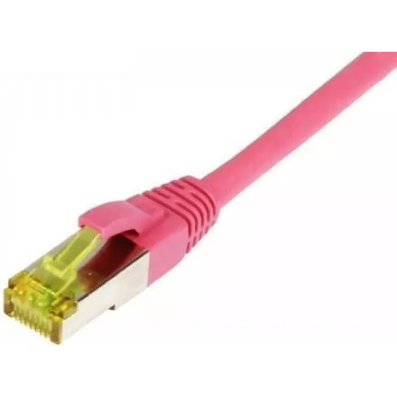 SYNERGY21 Patch-kaabel RJ45, CAT6A 500MHz, 10m, Magenta, S/FTP, TPE/LSZH (Ultraflex), AWG26, CAT7 toorjuhtmega