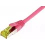 SYNERGY21 Patch-kaabel RJ45, CAT6A 500MHz, 10m, Magenta, S/FTP, TPE/LSZH (Ultraflex), AWG26, CAT7 toorjuhtmega